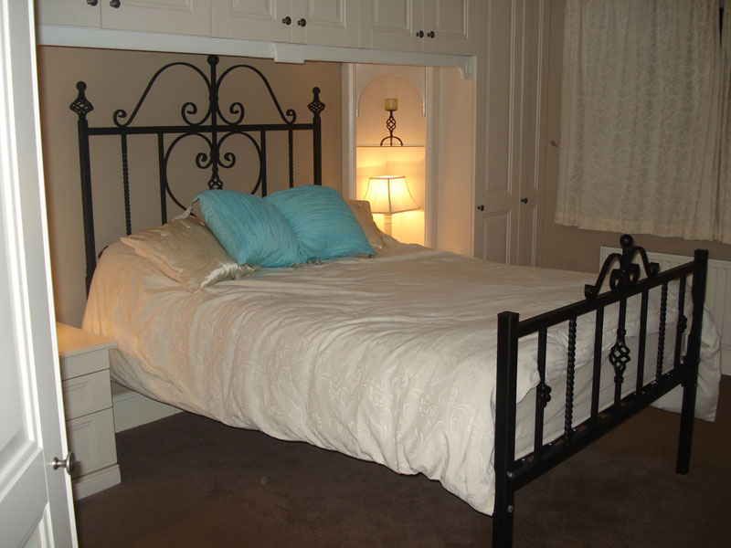 Hand Forged Wrought Iron Double Bed.