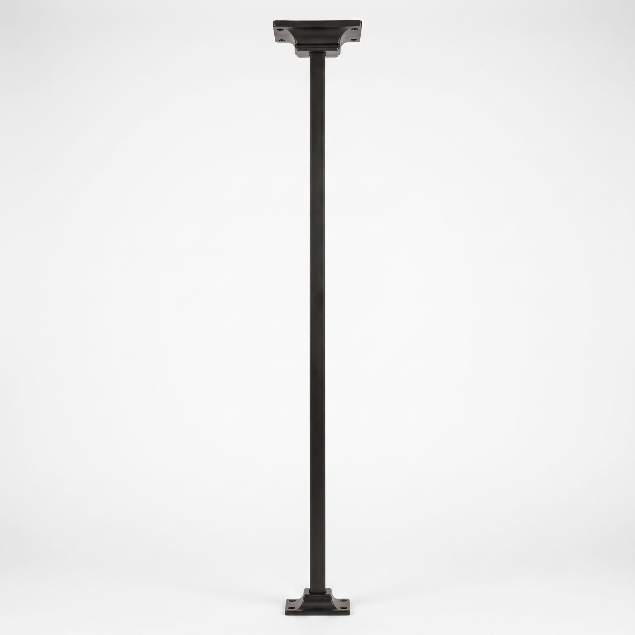 1 x Black Wrought Iron Metal Baluster Balustrade Stair Spindle 1m long x 12mm Plain Bars